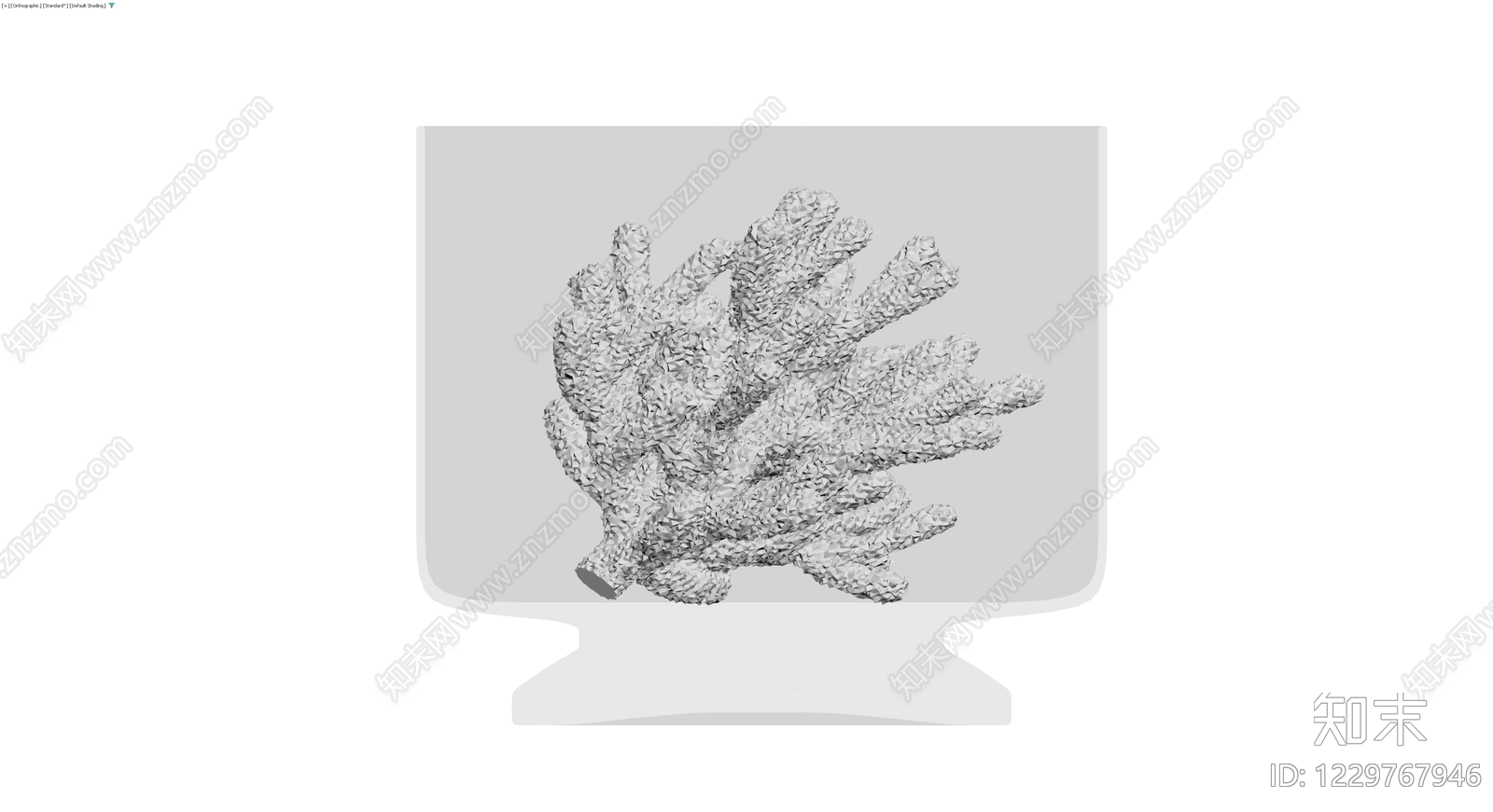 珊瑚雕塑摆件3D模型下载【ID:1229767946】