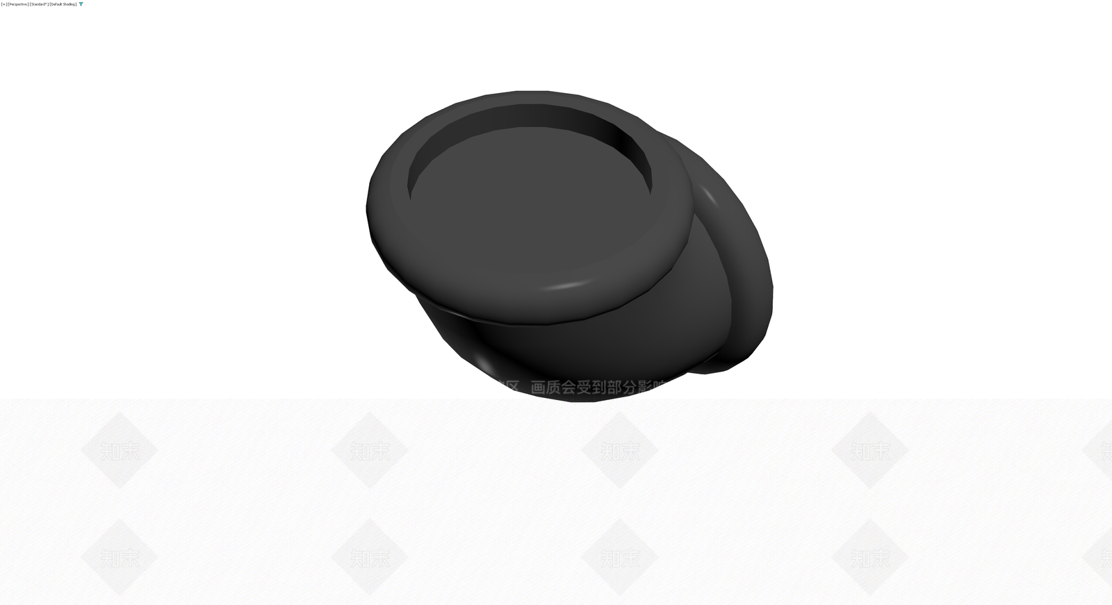 深灰色带把手器皿3D模型下载【ID:1230570713】