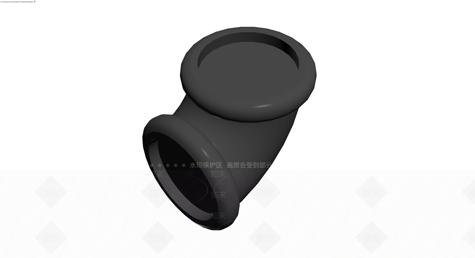 深灰色带把手器皿3D模型下载【ID:1230570713】
