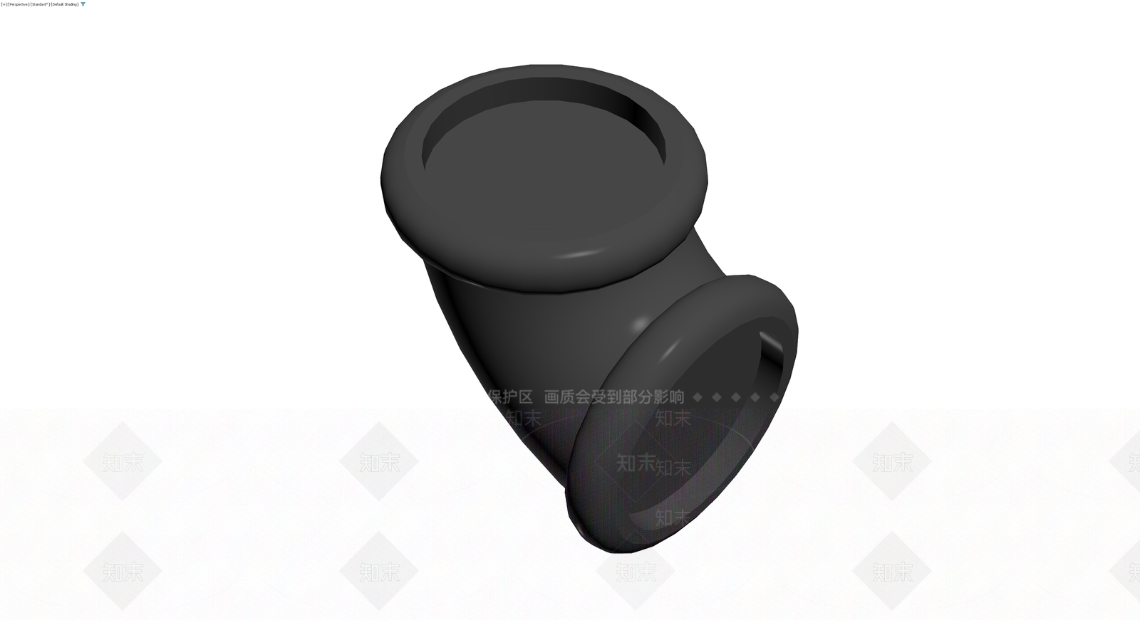 深灰色带把手器皿3D模型下载【ID:1230570713】