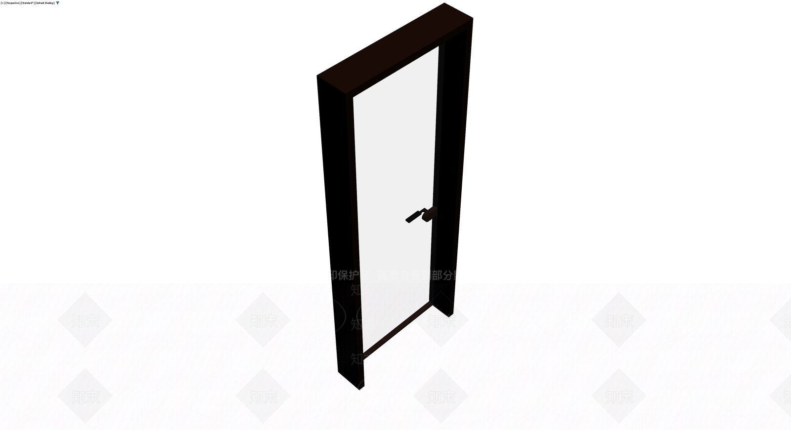 深框白色成品门体3D模型下载【ID:1229890954】