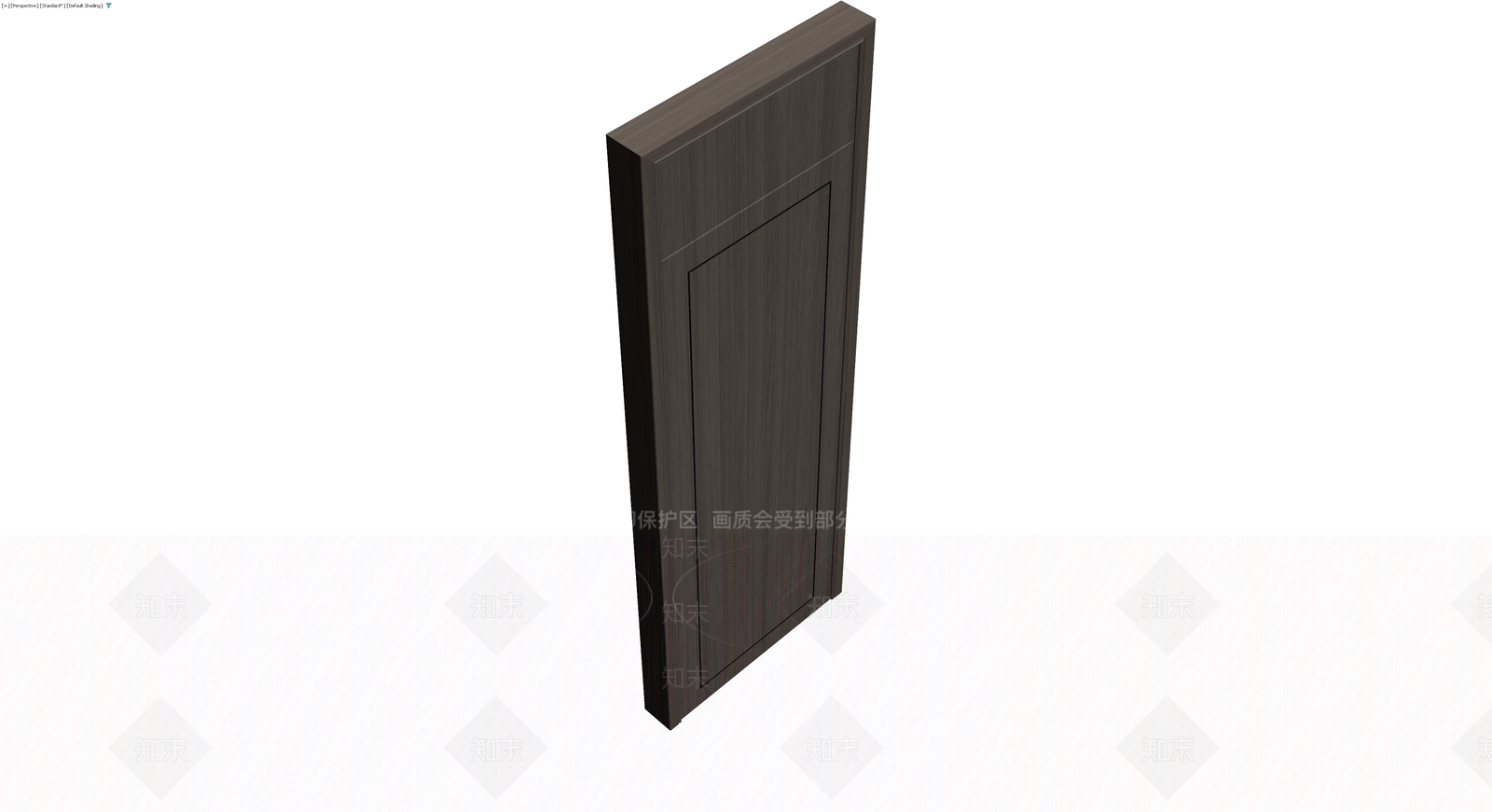 深色木纹单开门体3D模型下载【ID:1230179582】