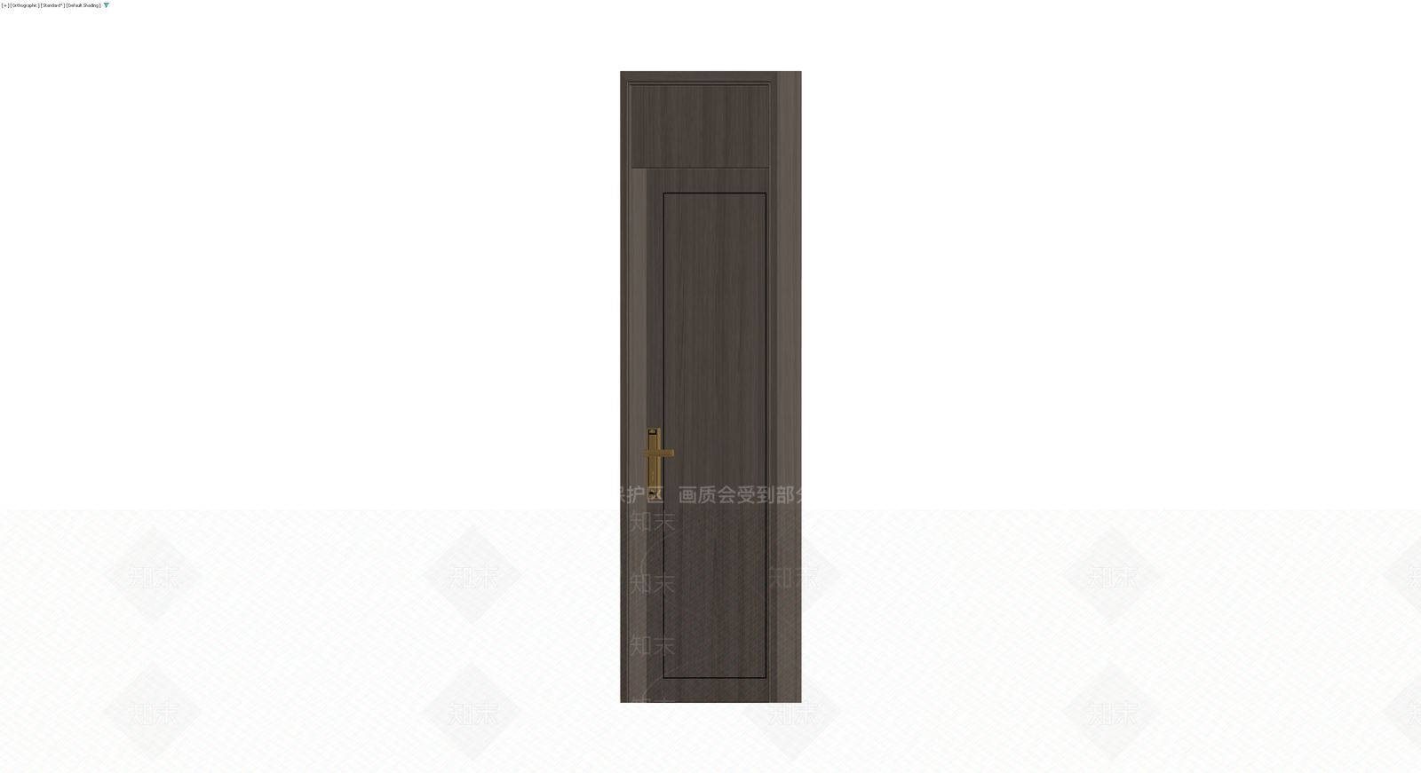深色木纹单开门体3D模型下载【ID:1230179582】
