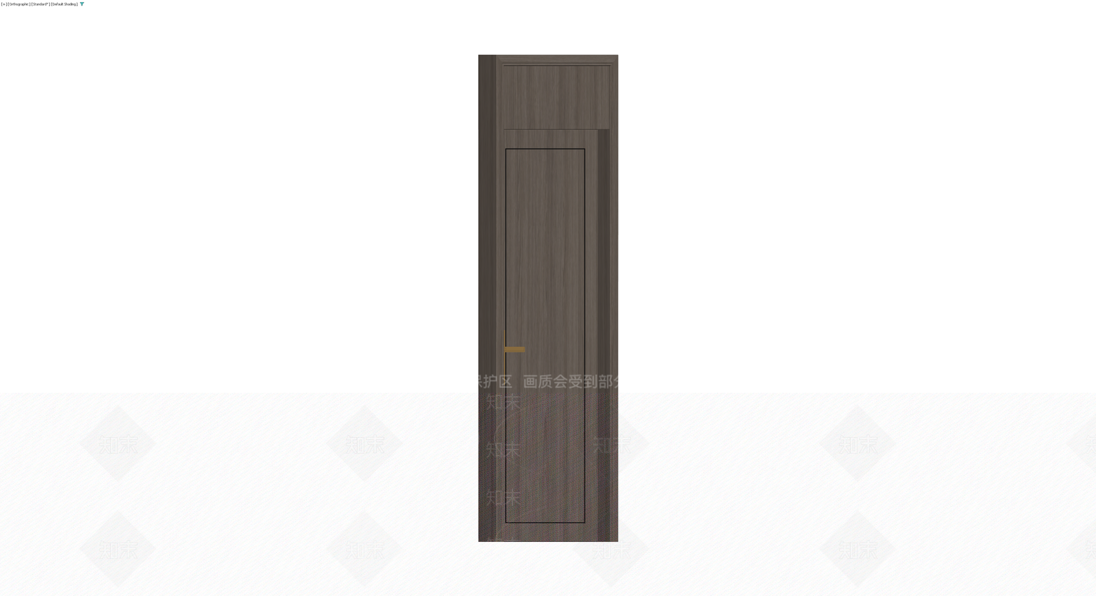 深色木纹单开门体3D模型下载【ID:1230179582】