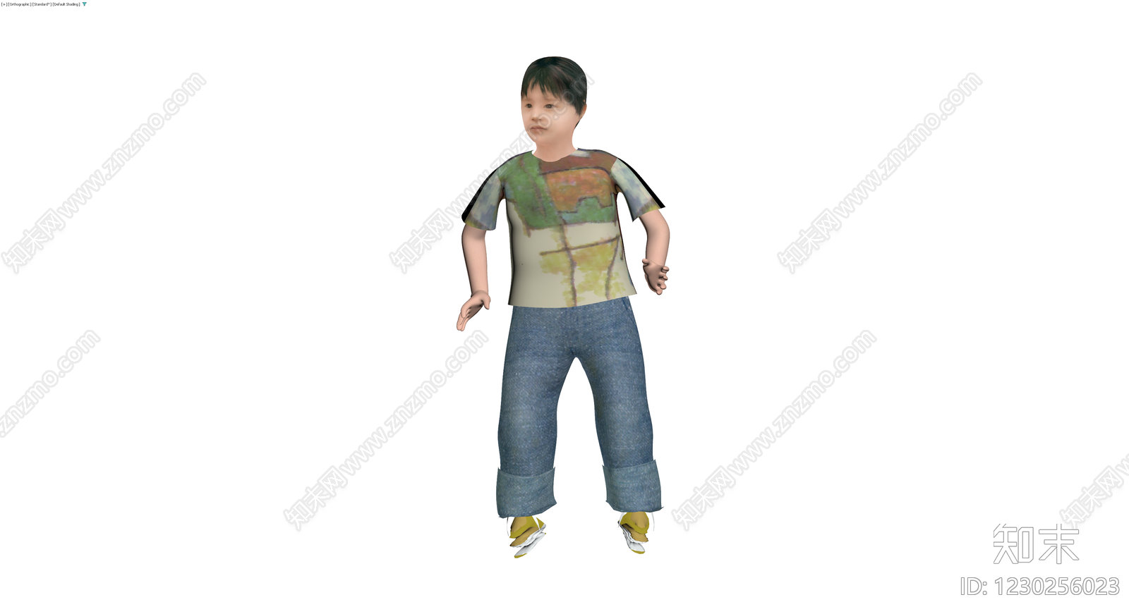 儿童人物模型3D模型下载【ID:1230256023】