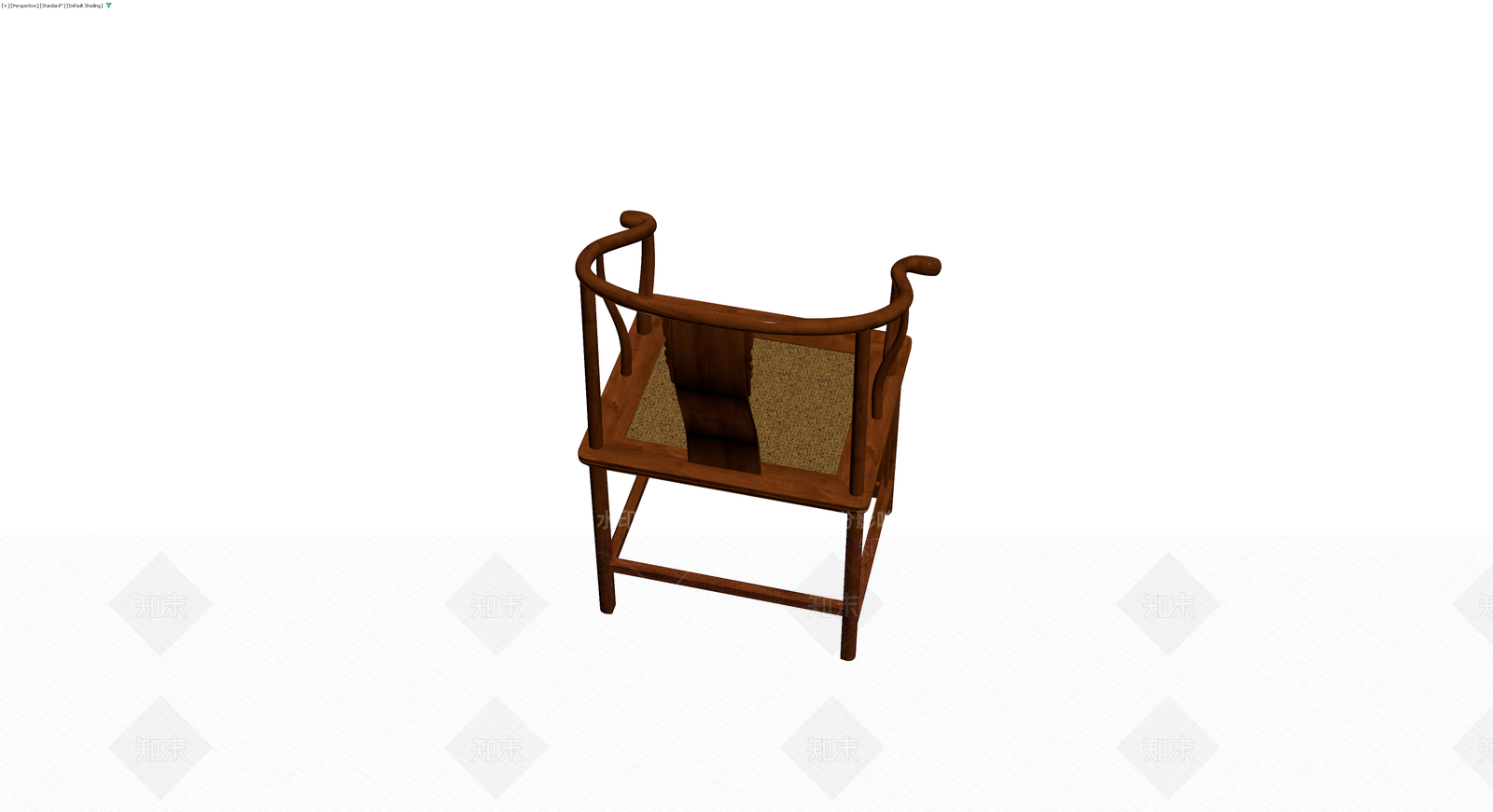 中式圈椅木质模型3D模型下载【ID:1229991843】