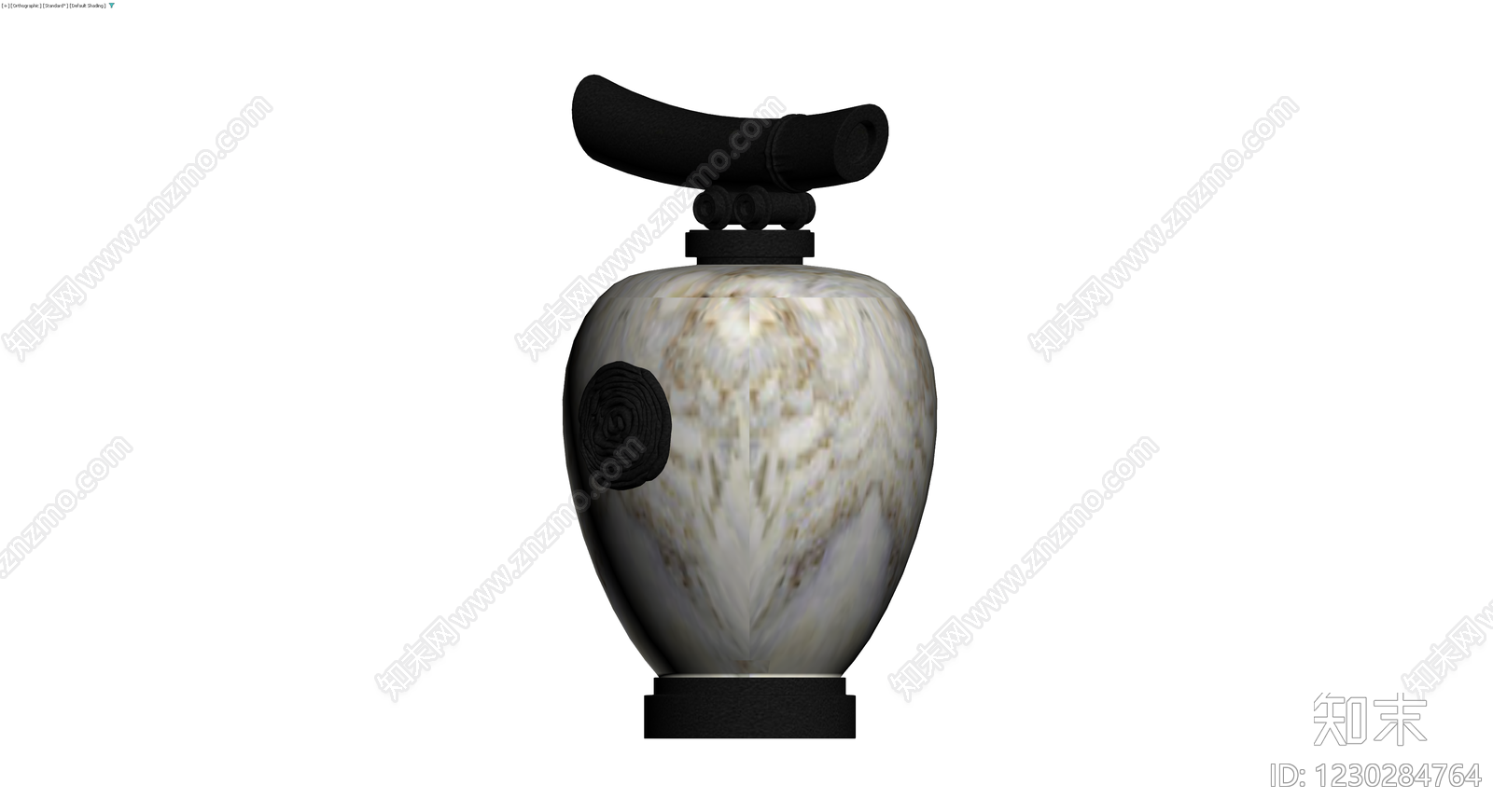 黑顶纹理花瓶3D模型下载【ID:1230284764】