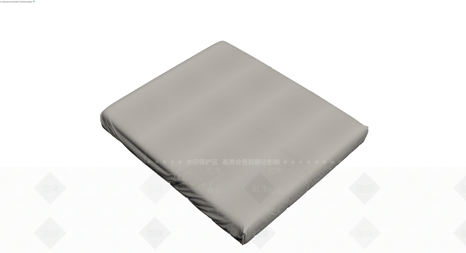 灰色布艺床垫3D模型下载【ID:1230171579】