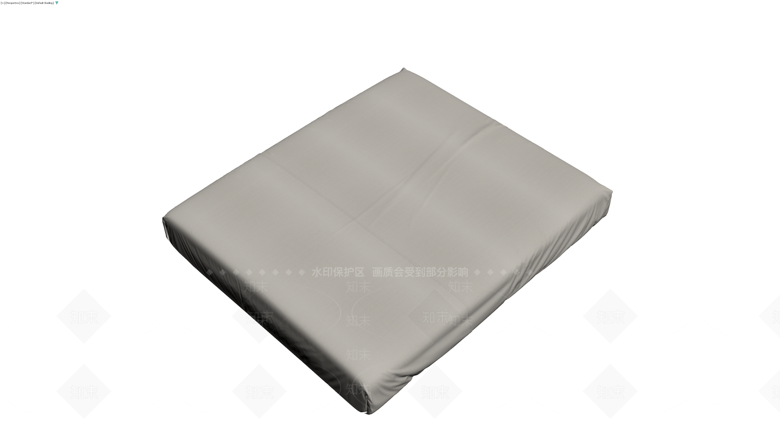 灰色布艺床垫3D模型下载【ID:1230171579】