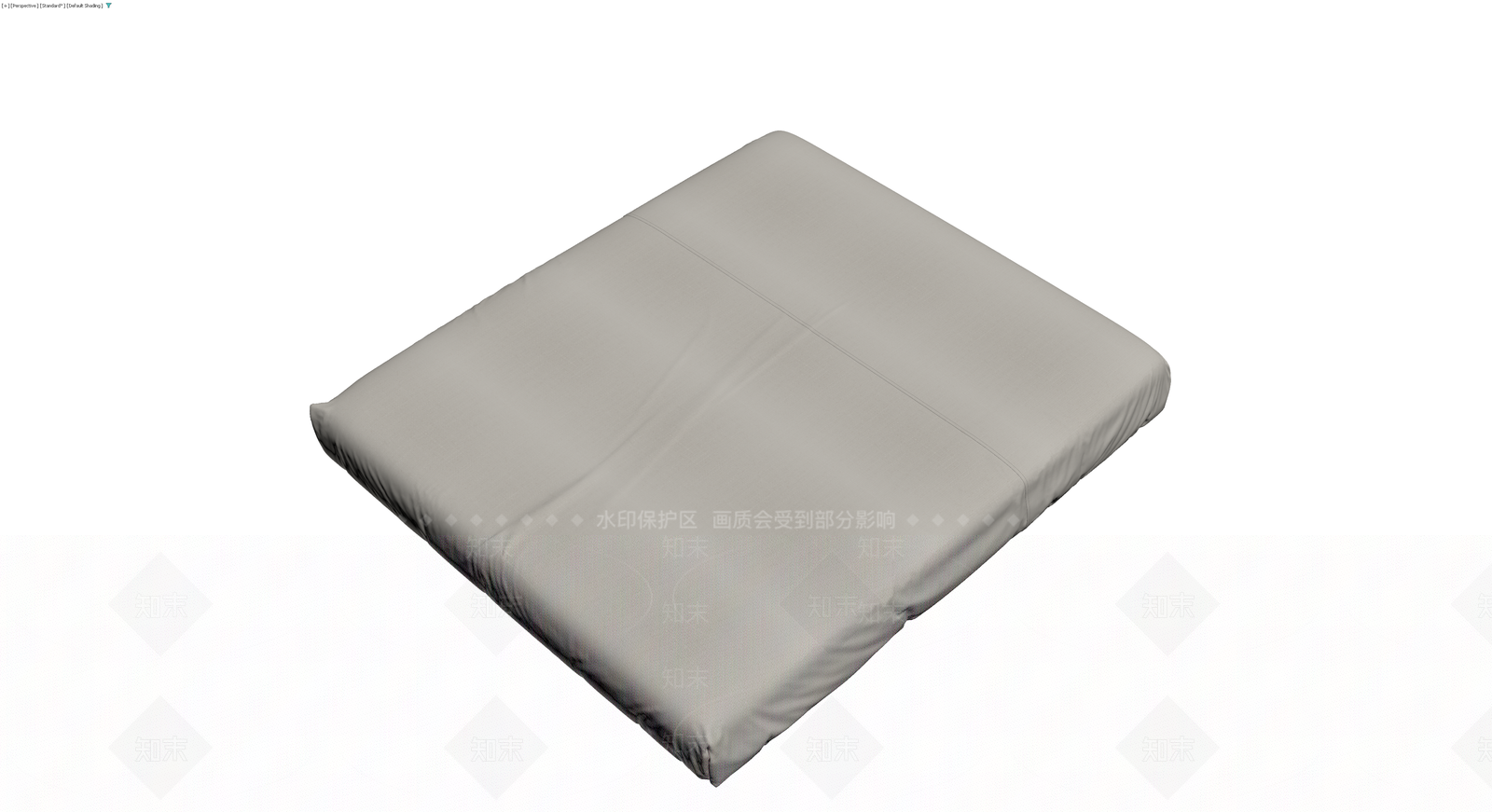 灰色布艺床垫3D模型下载【ID:1230171579】