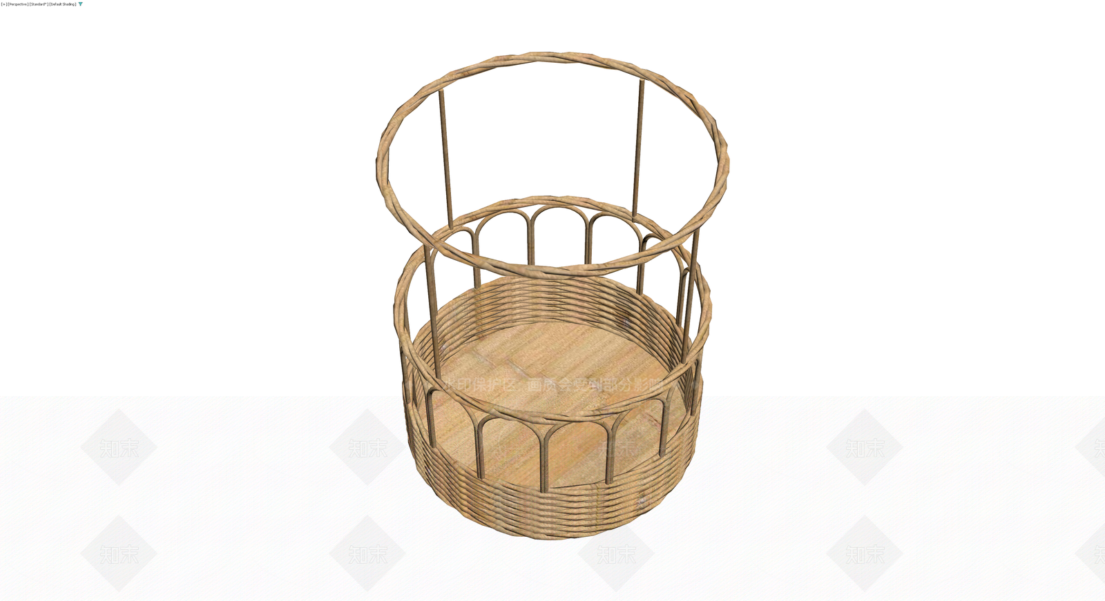 编织提篮/野餐篮3D模型下载【ID:1230333769】
