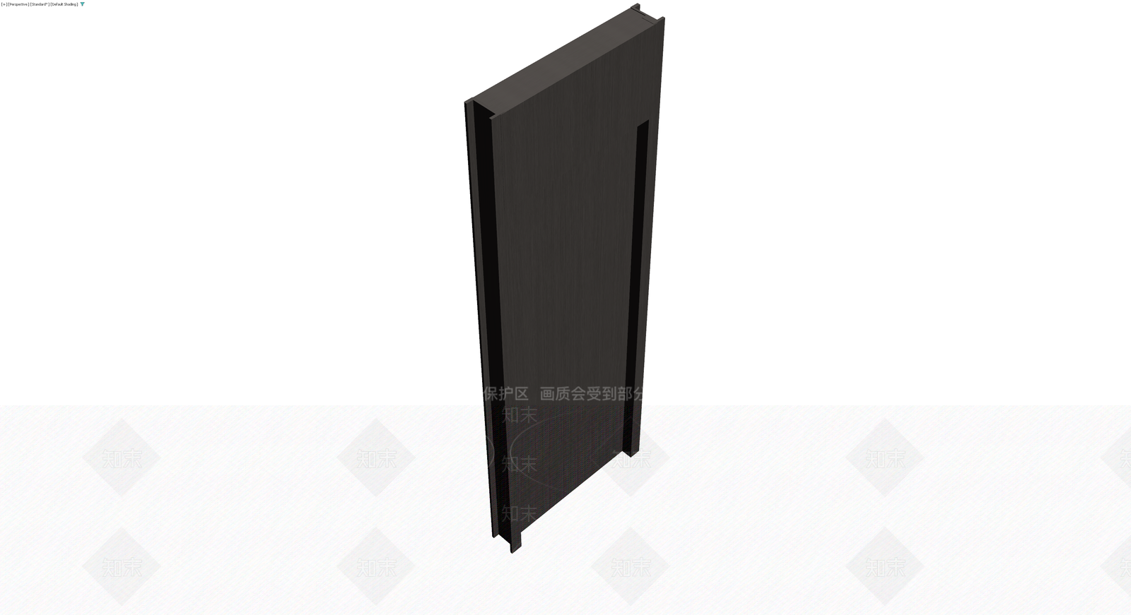 现代深色木门3D模型下载【ID:1230100099】