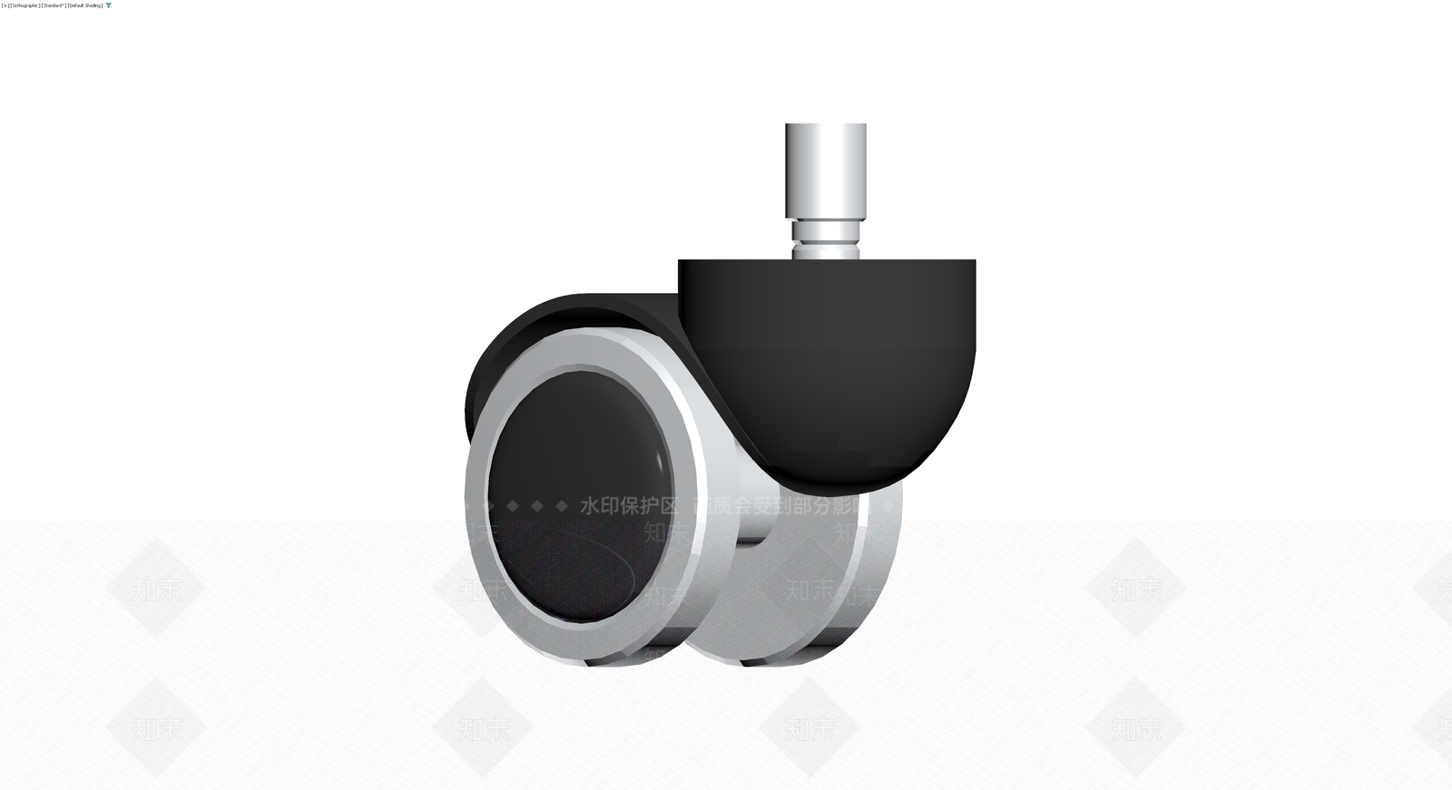 带刹车脚轮组件3D模型下载【ID:1229952362】