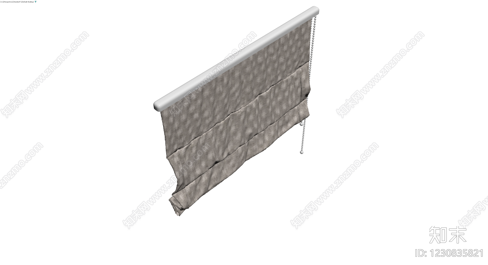 米色格纹罗马帘组件3D模型下载【ID:1230835821】