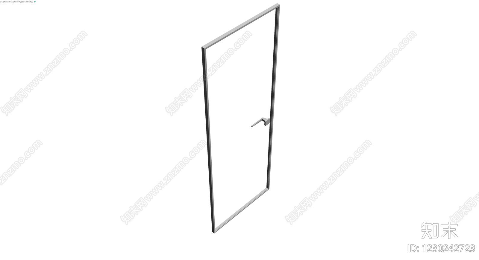 现代简约风格成品门3D模型下载【ID:1230242723】