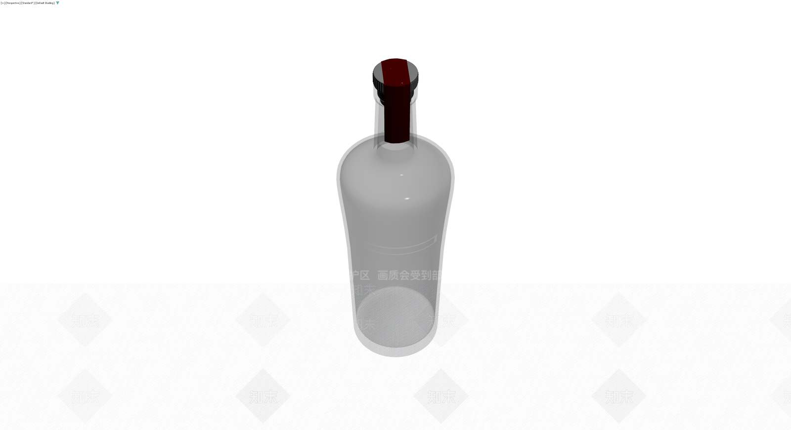 灰模带密封条酒瓶3D模型下载【ID:1230146322】