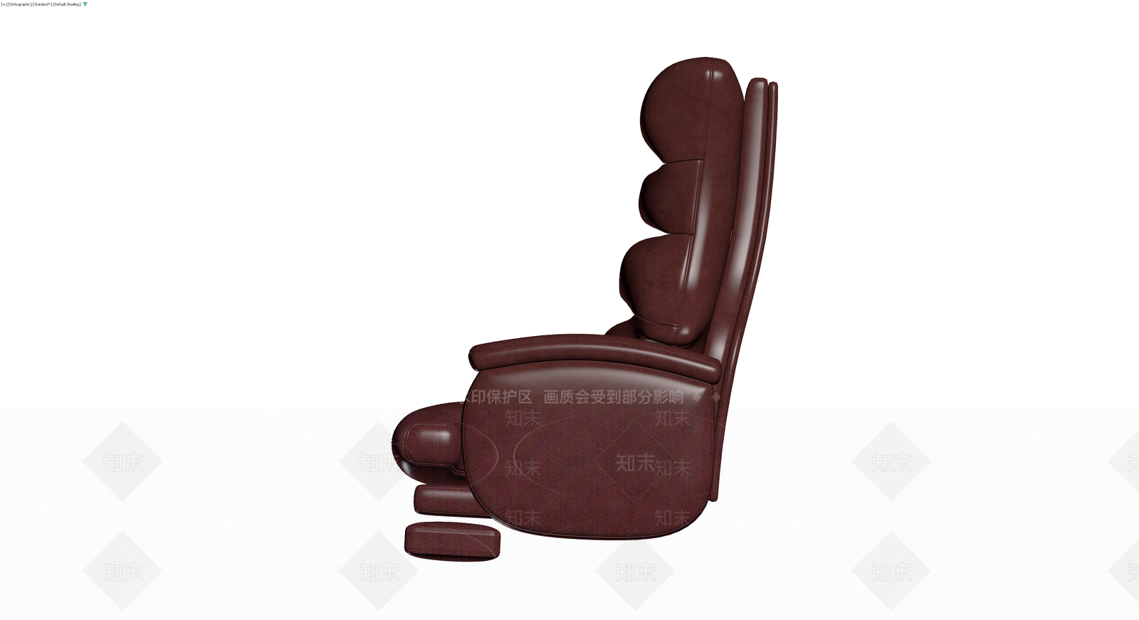 深红棕色电动功能沙发3D模型下载【ID:1229969358】
