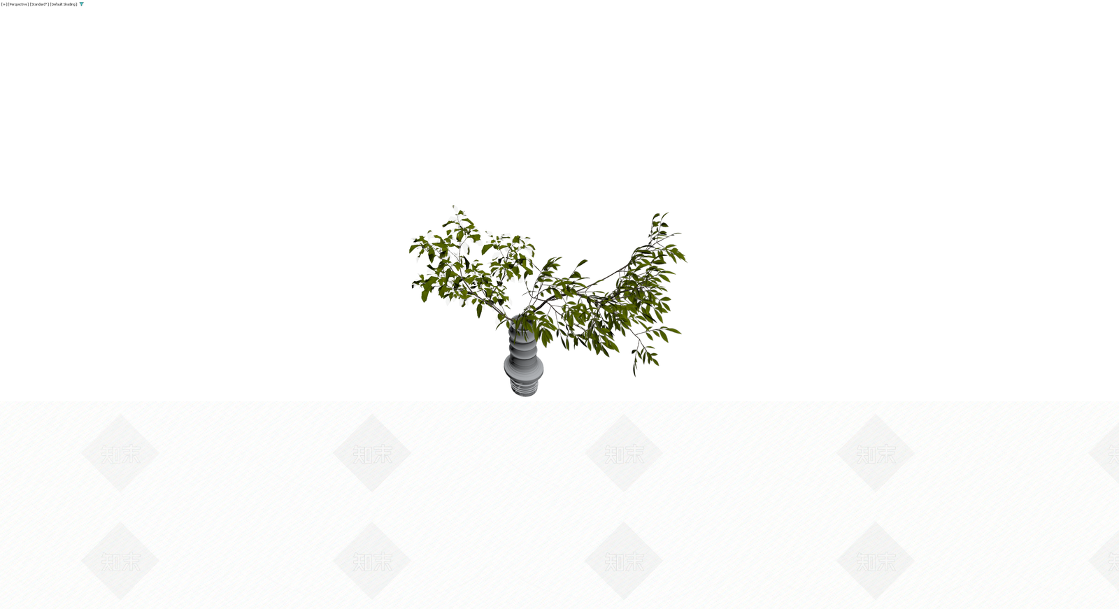 盆栽植物与花瓶组合3D模型下载【ID:1230755895】