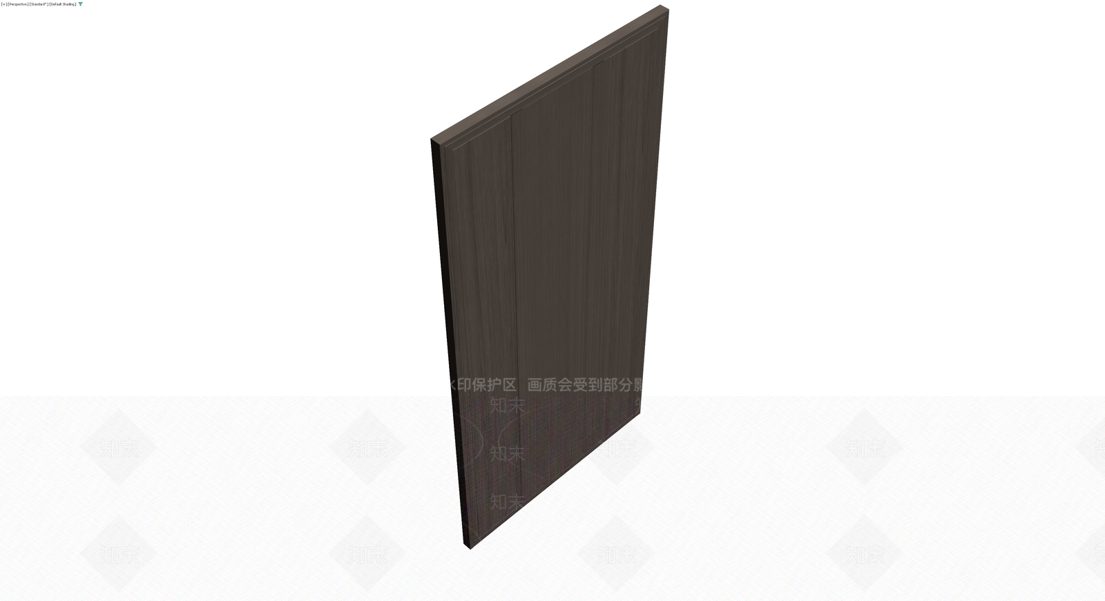 现代深色木纹防盗门3D模型下载【ID:1230179571】