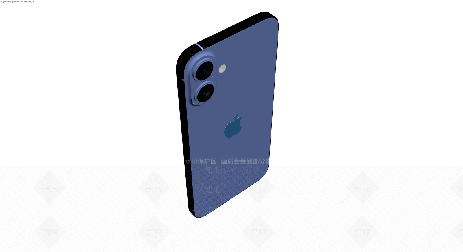 蓝色智能手机背面模型3D模型下载【ID:1230103059】