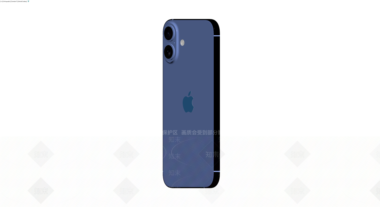 蓝色智能手机背面模型3D模型下载【ID:1230103059】