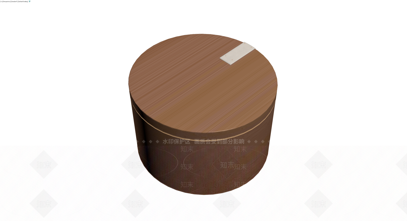 Chapeau品牌圆柱形收纳盒3D模型下载【ID:1229613464】