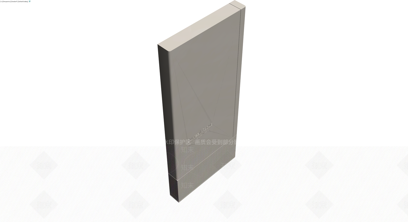 建筑标识立牌3D模型下载【ID:1230356168】