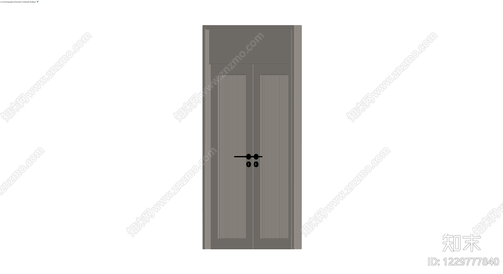 双开门体组件（灰模）3D模型下载【ID:1229777840】