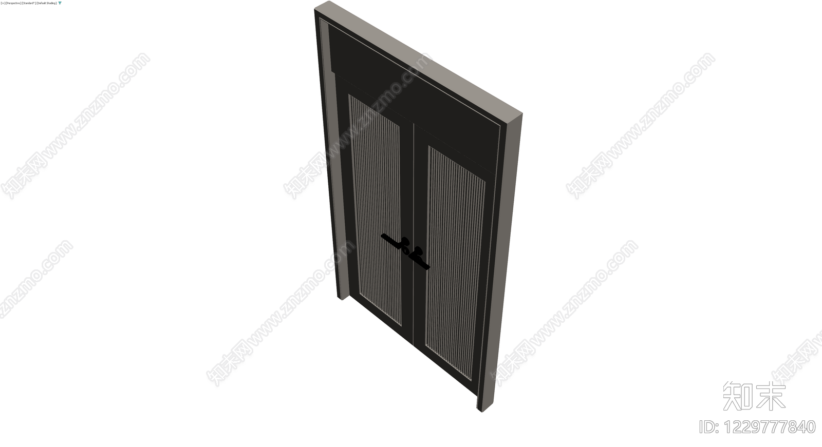 双开门体组件（灰模）3D模型下载【ID:1229777840】