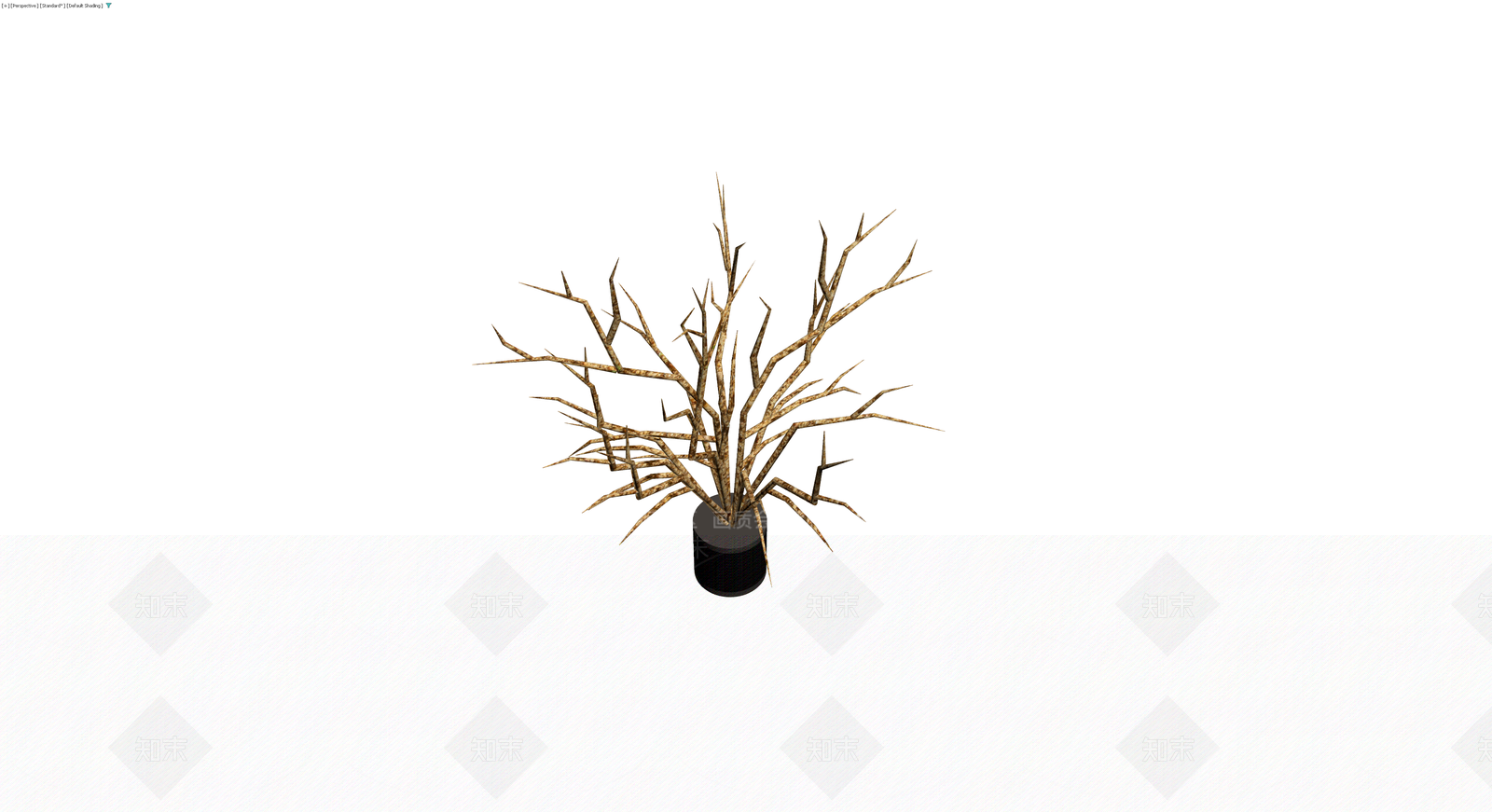 盆栽枯枝植物模型3D模型下载【ID:1230727964】