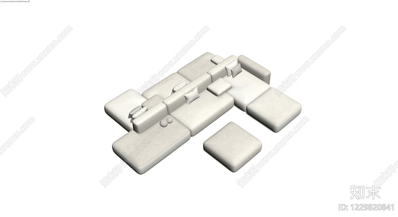 模块化组合沙发3D模型下载【ID:1229820841】