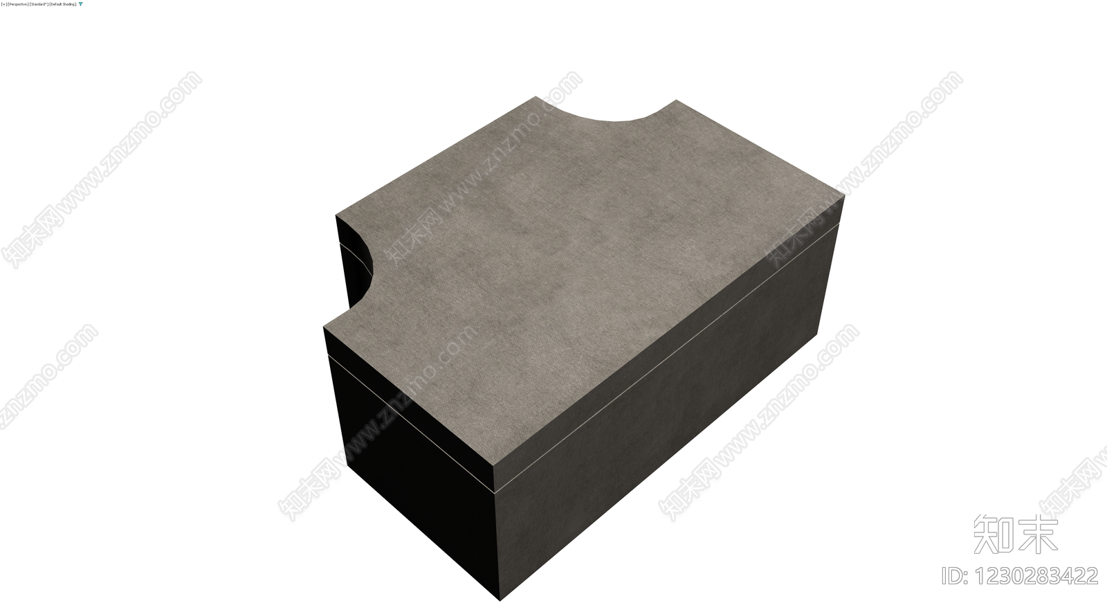 灰色纹理带锁储物箱3D模型下载【ID:1230283422】