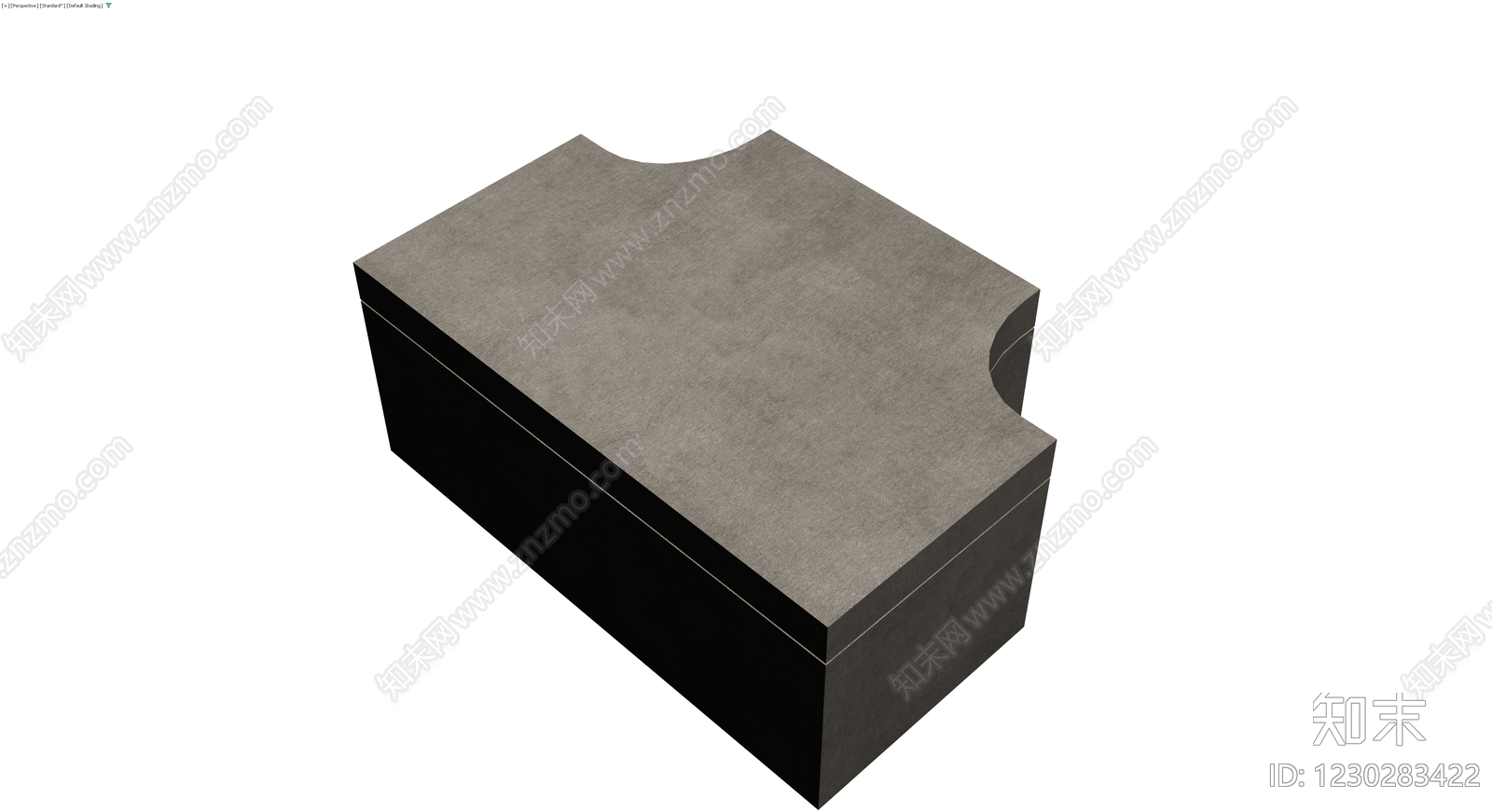 灰色纹理带锁储物箱3D模型下载【ID:1230283422】