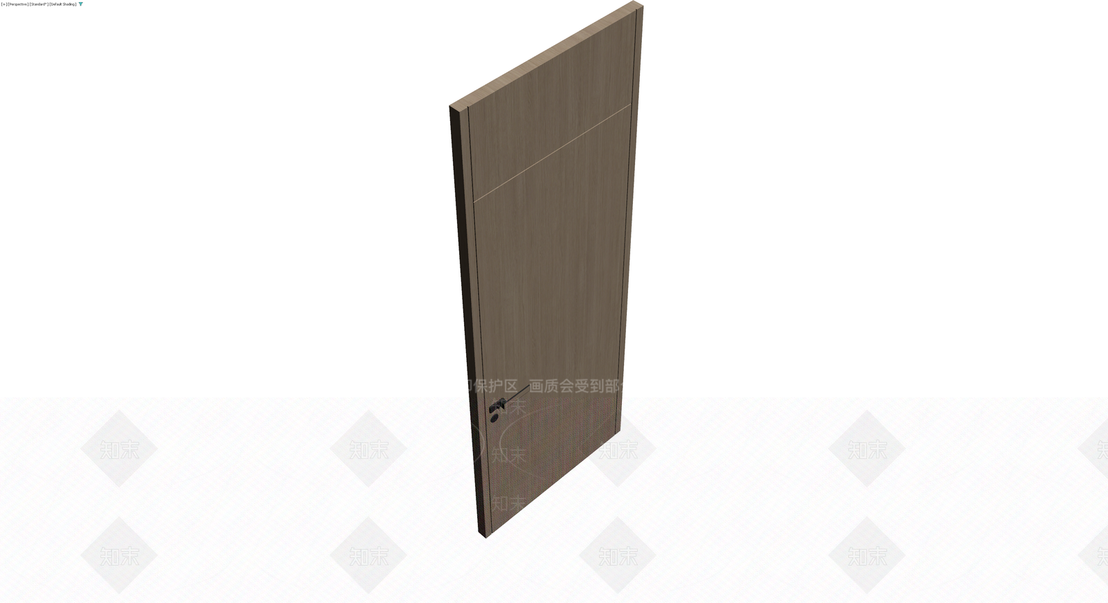 现代木纹单开门3D模型下载【ID:1230677675】