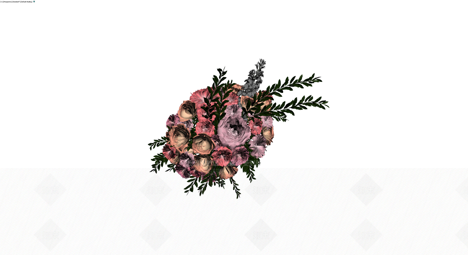 花瓶花卉组合盆栽3D模型下载【ID:1230365951】
