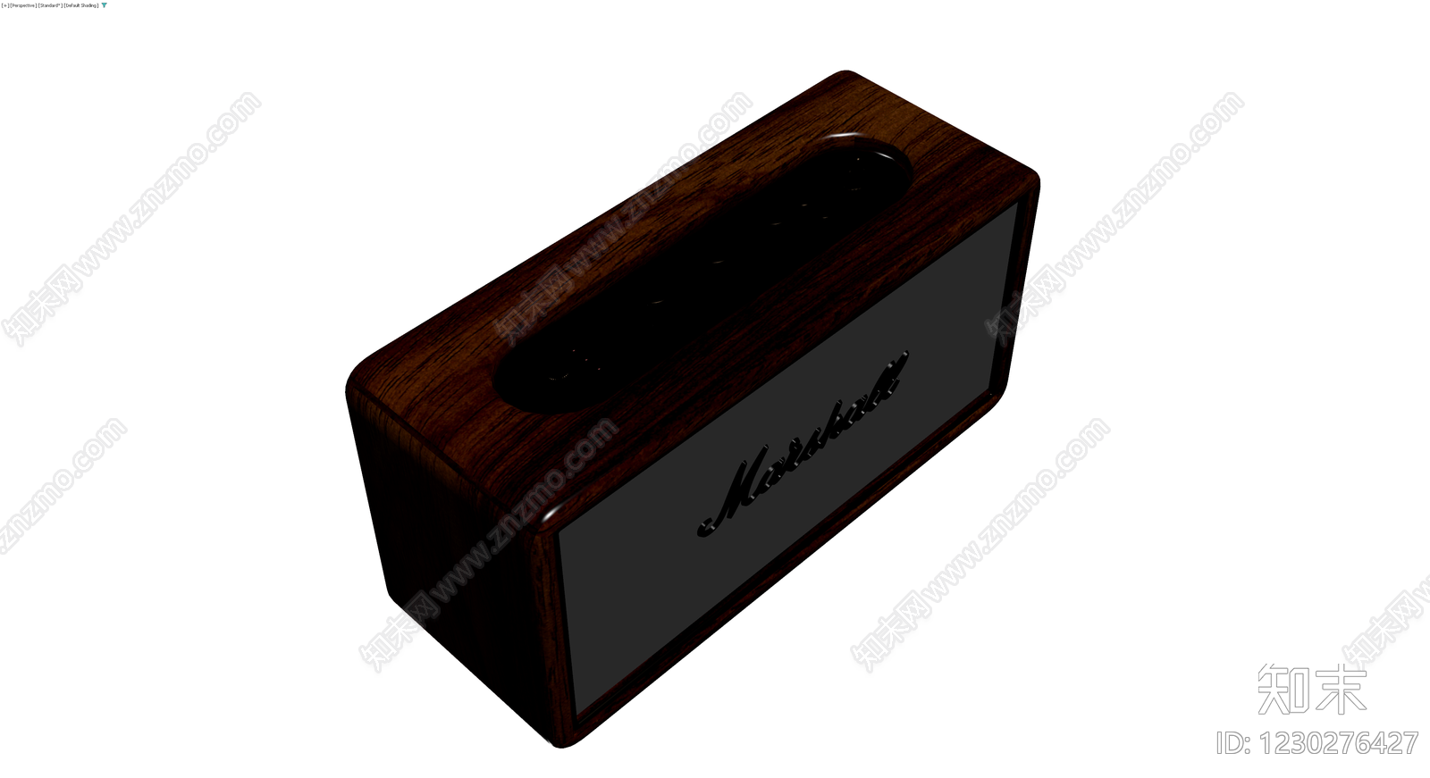Marshall木质蓝牙音箱3D模型下载【ID:1230276427】