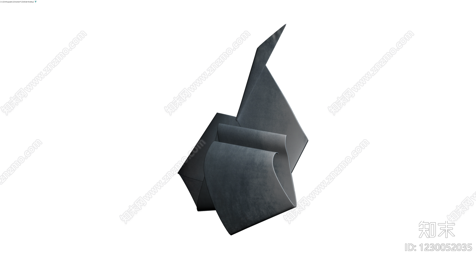抽象金属雕塑/装饰摆件3D模型下载【ID:1230052035】