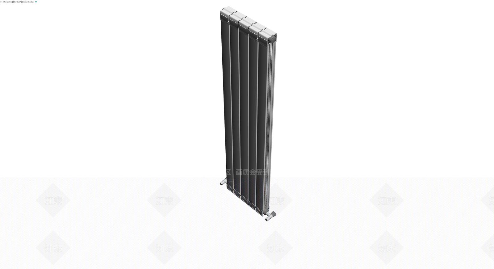 白色五柱暖气片组件3D模型下载【ID:1229924662】