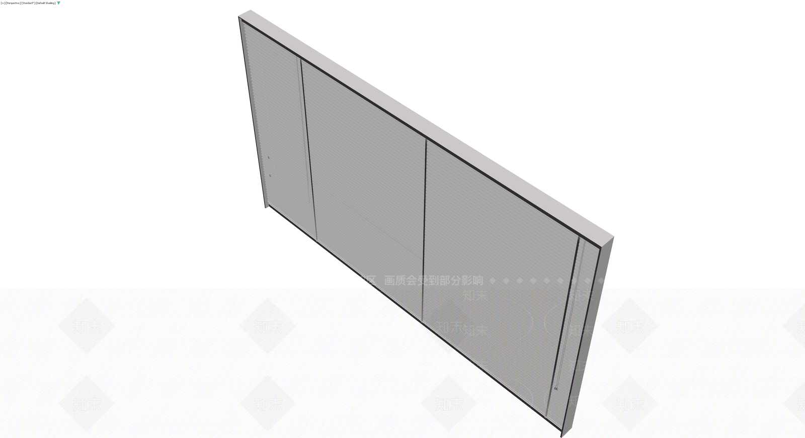 三扇组合百叶窗3D模型下载【ID:1230749504】