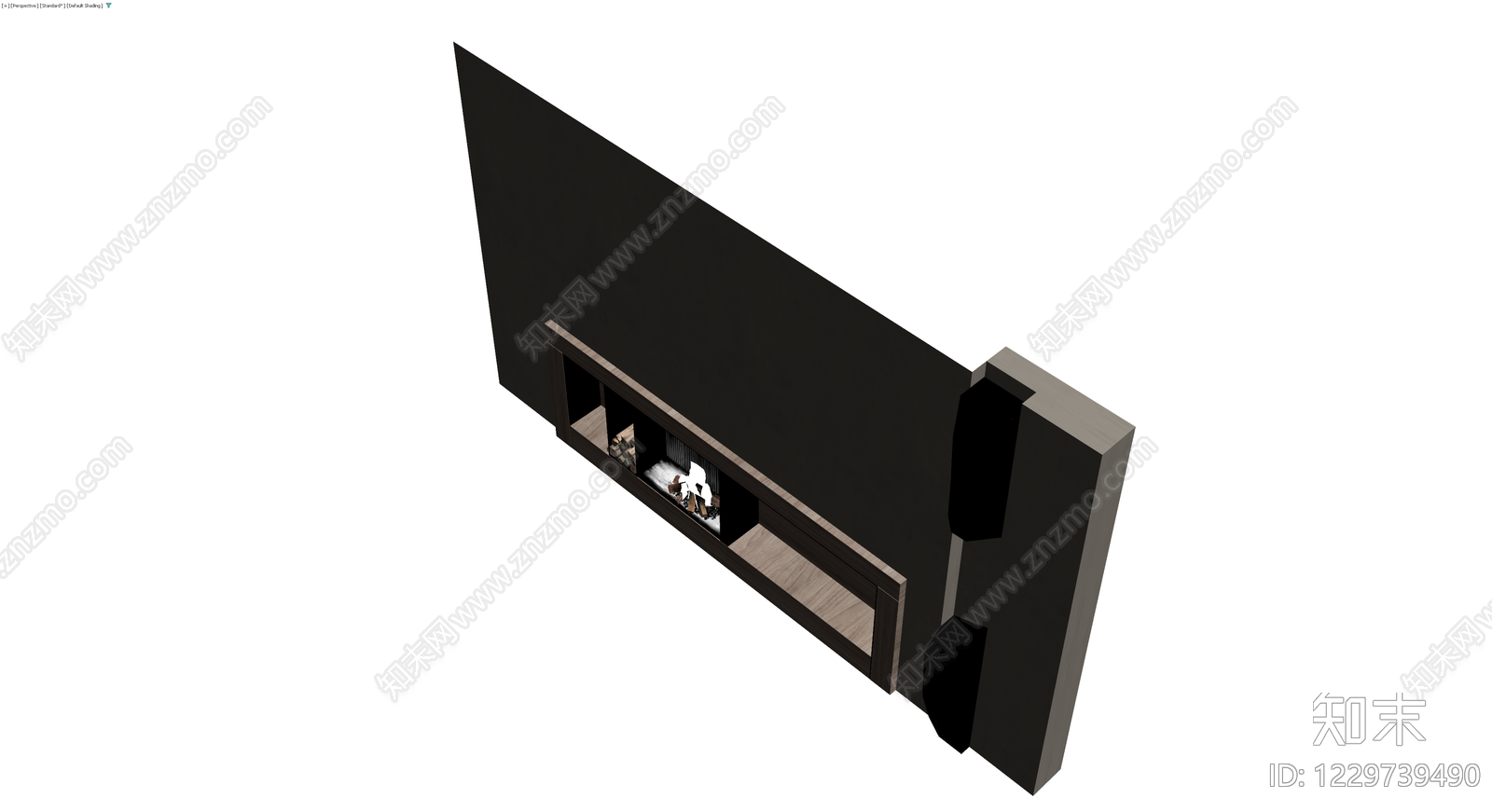 嵌入式壁炉组件3D模型下载【ID:1229739490】