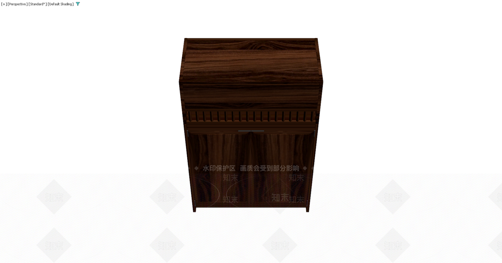 深色木纹储物柜3D模型下载【ID:1229583268】