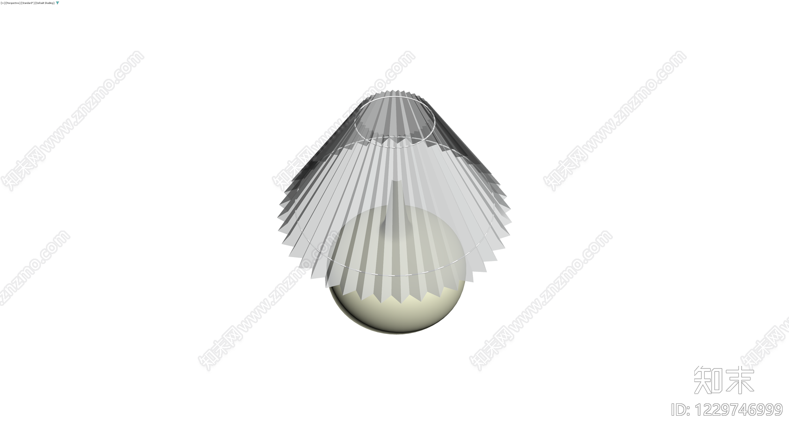 台灯模型（灰模）3D模型下载【ID:1229746999】