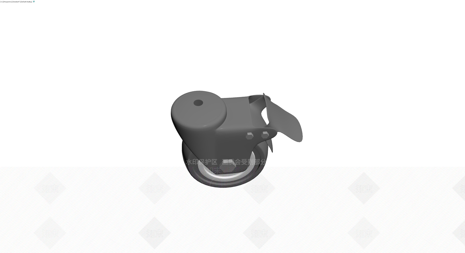 灰色脚轮组件3D模型下载【ID:1229691307】