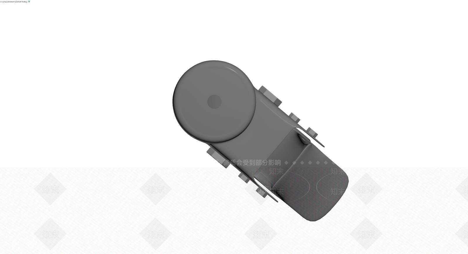 灰色脚轮组件3D模型下载【ID:1229691307】