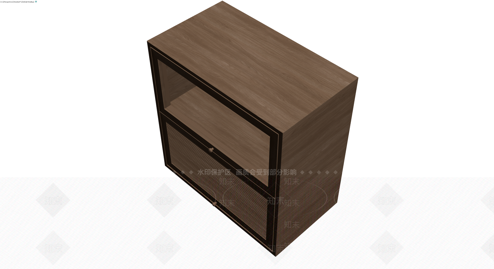 木纹边柜3D模型下载【ID:1230722054】