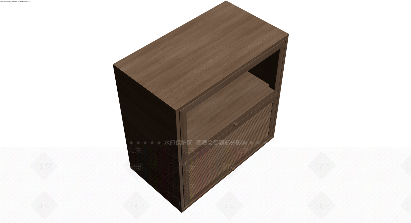 木纹边柜3D模型下载【ID:1230722054】