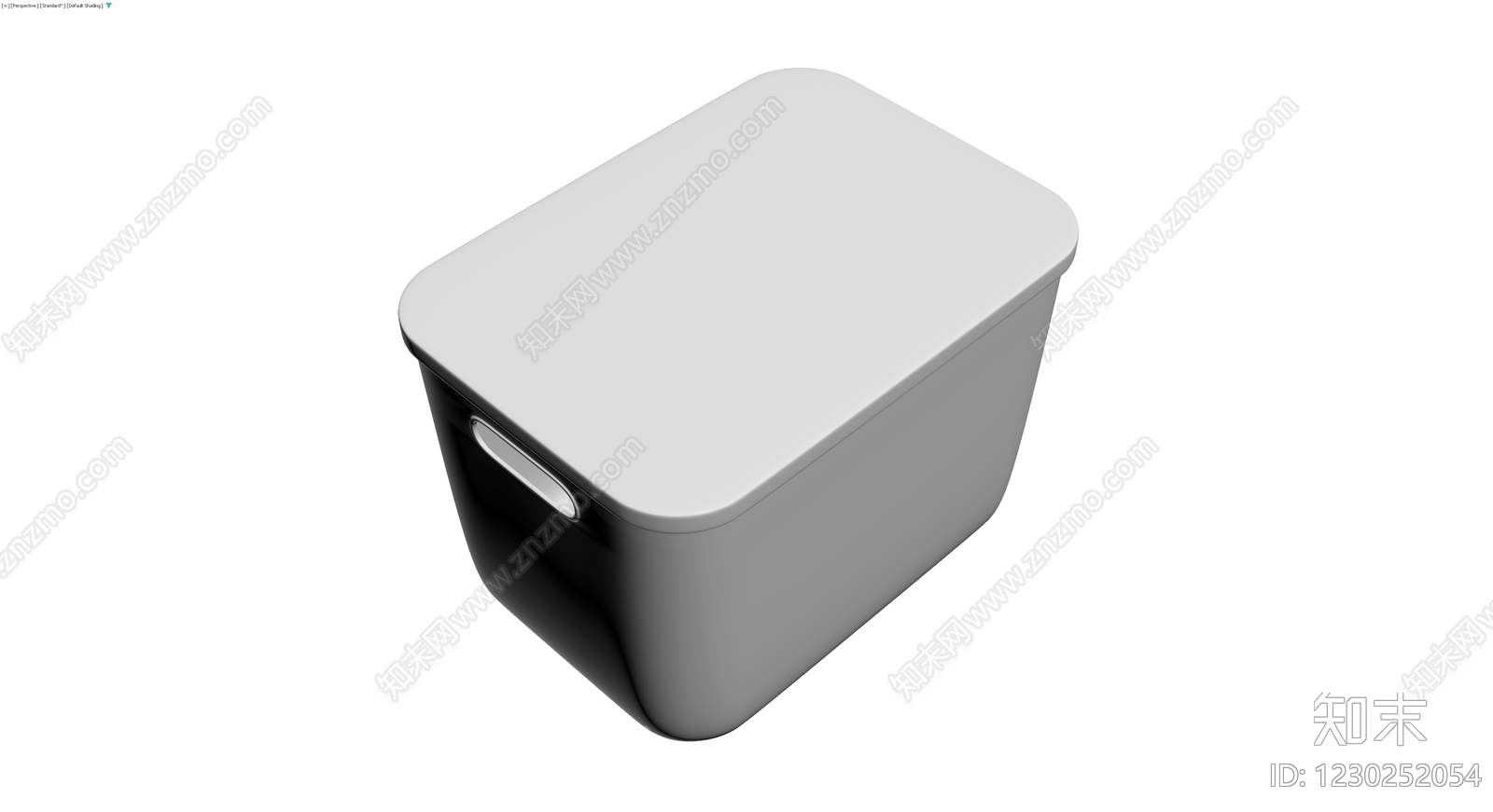 灰色收纳箱/储物盒3D模型下载【ID:1230252054】