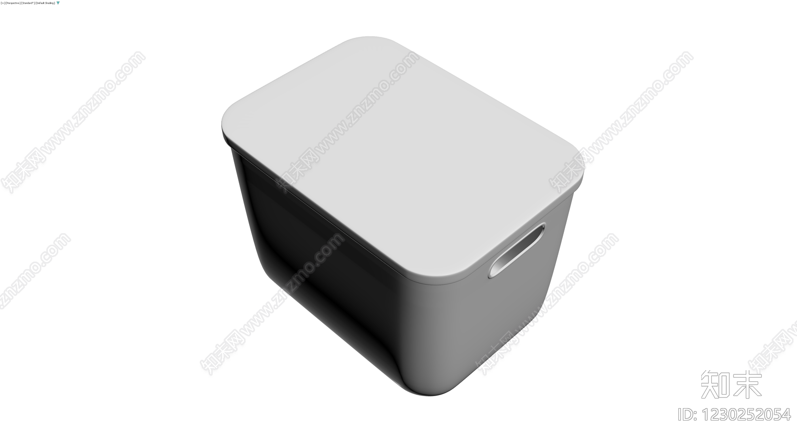 灰色收纳箱/储物盒3D模型下载【ID:1230252054】