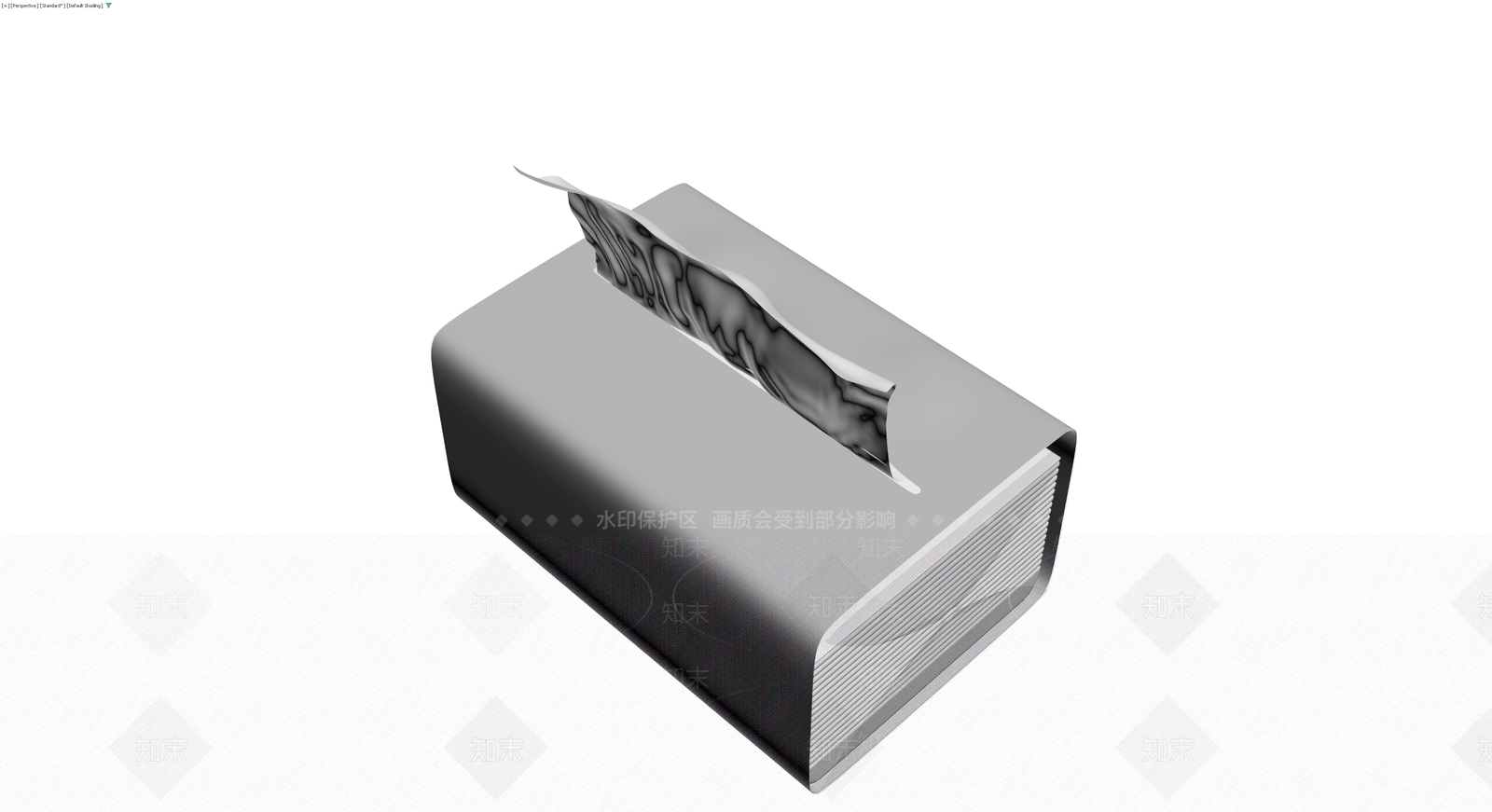抽纸盒与纸巾组合3D模型下载【ID:1230153164】