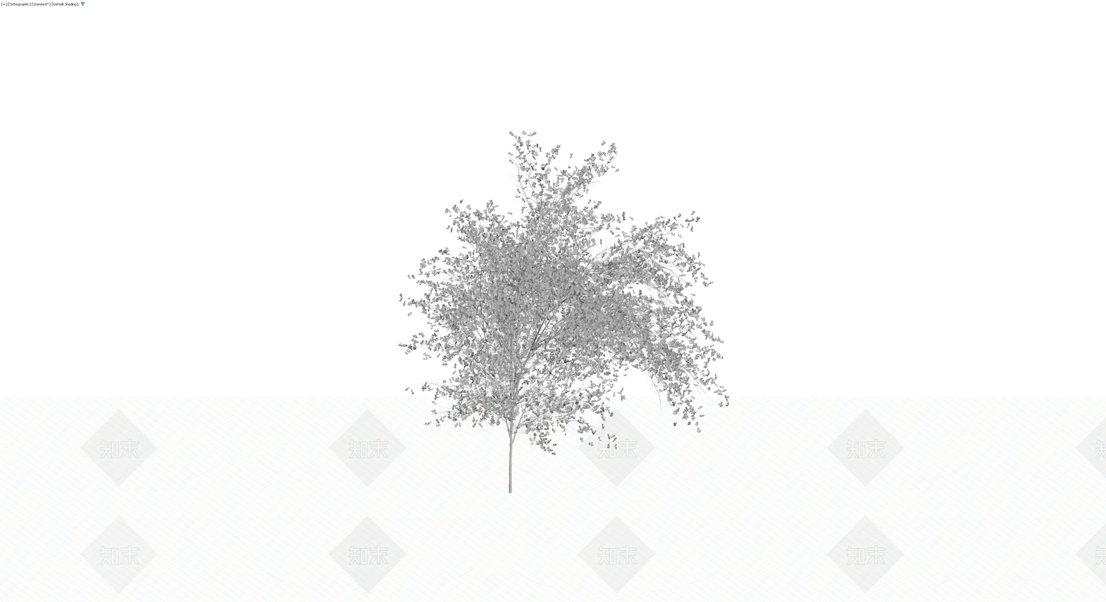 白模景观乔木模型3D模型下载【ID:1230788217】